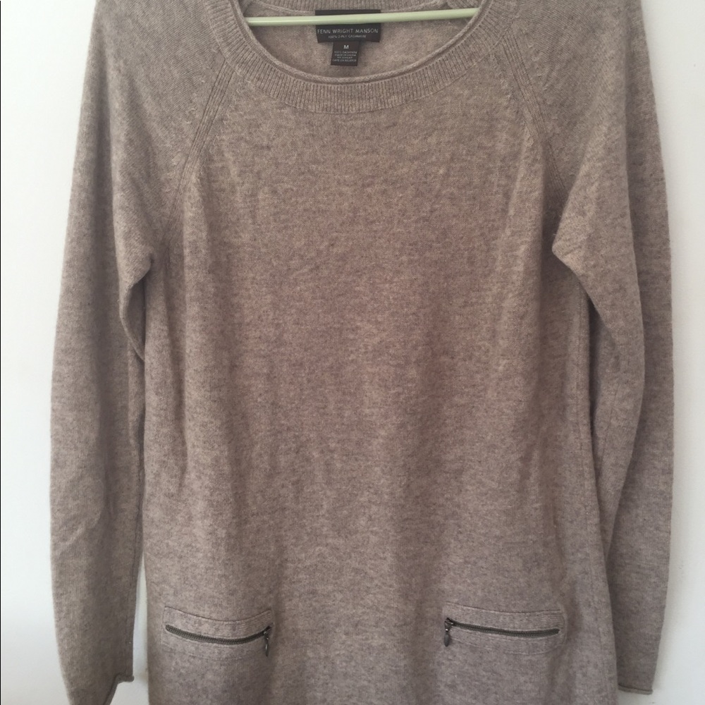 100% cashmere dress tunic.